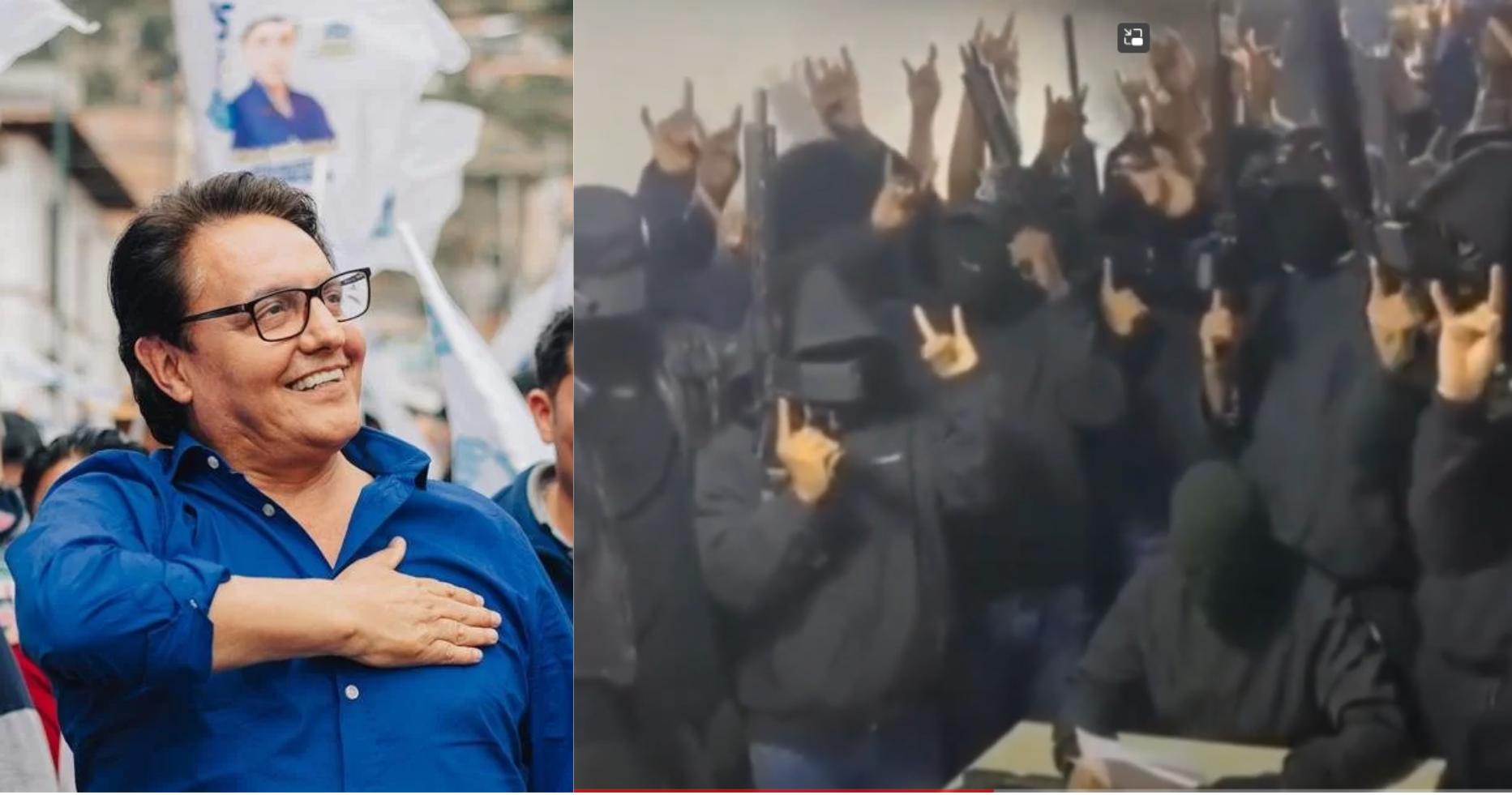 Presidente equatoriano decreta estado de exceção após assassinato de candidato presidencial reivindicados pelos ” Los Lobos”