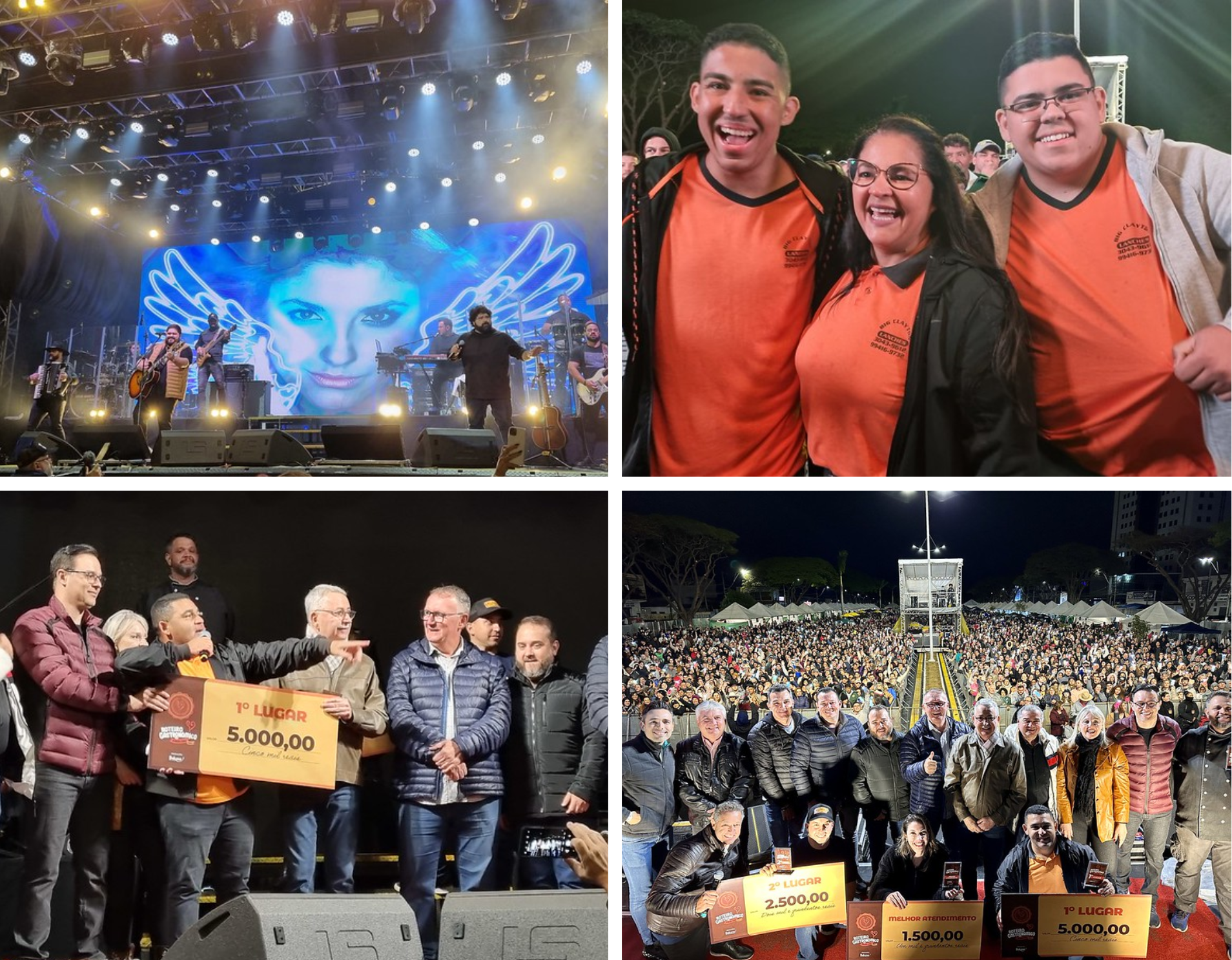 Roteiro Gastronômico 2023: César Menotti & Fabiano encerram festa que atraem público de 10 mil pessoas