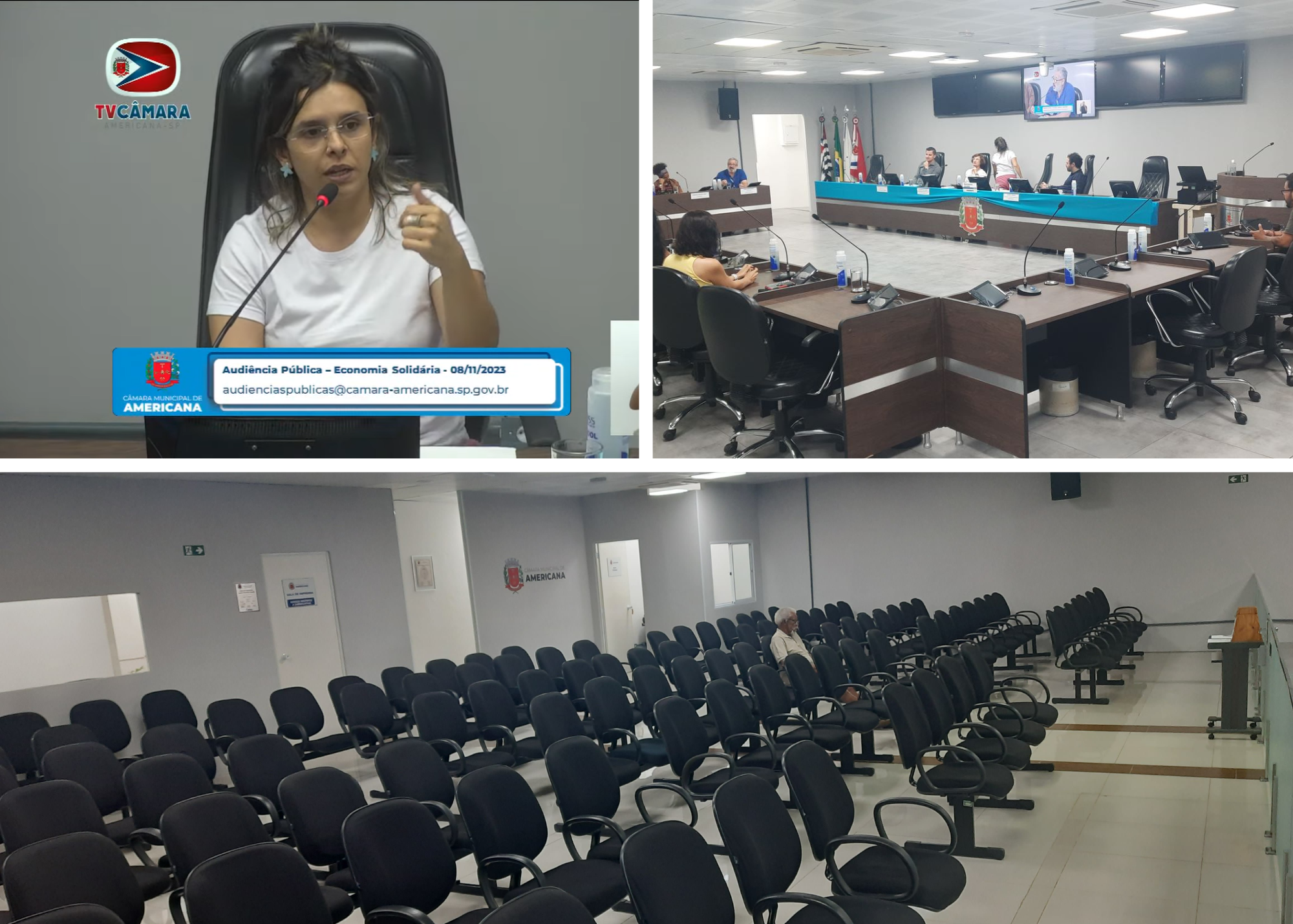 Com algumas falas de viés Separatistas a Profª Juliana do PT Americana conduz mais uma audiência Pública Esvaziada/