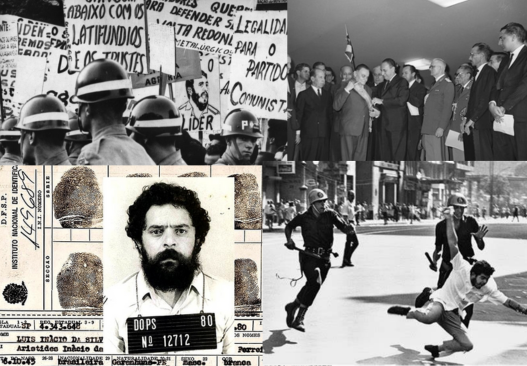 montagem-1964 31 de Março de 1964 toma posse o Regime de exceção no Brasil até 15/01/1985