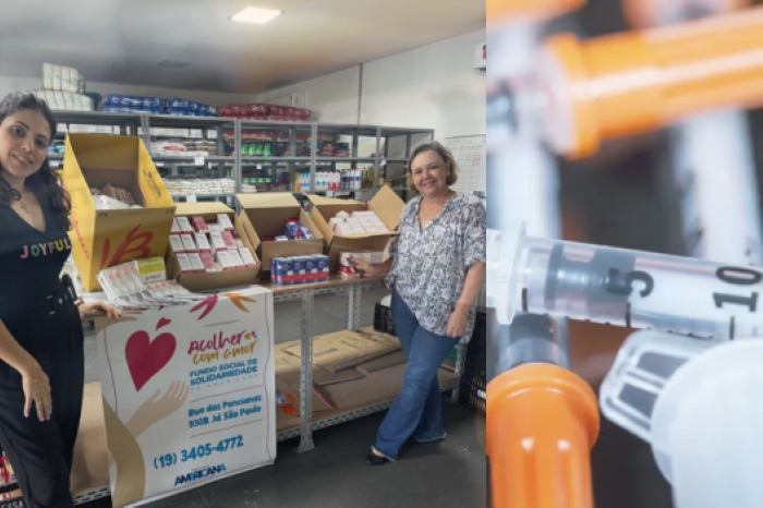 Fundo Social de Americana doa materiais ao Instituto da Criança com Diabetes em Porto Alegre durante enchentes
