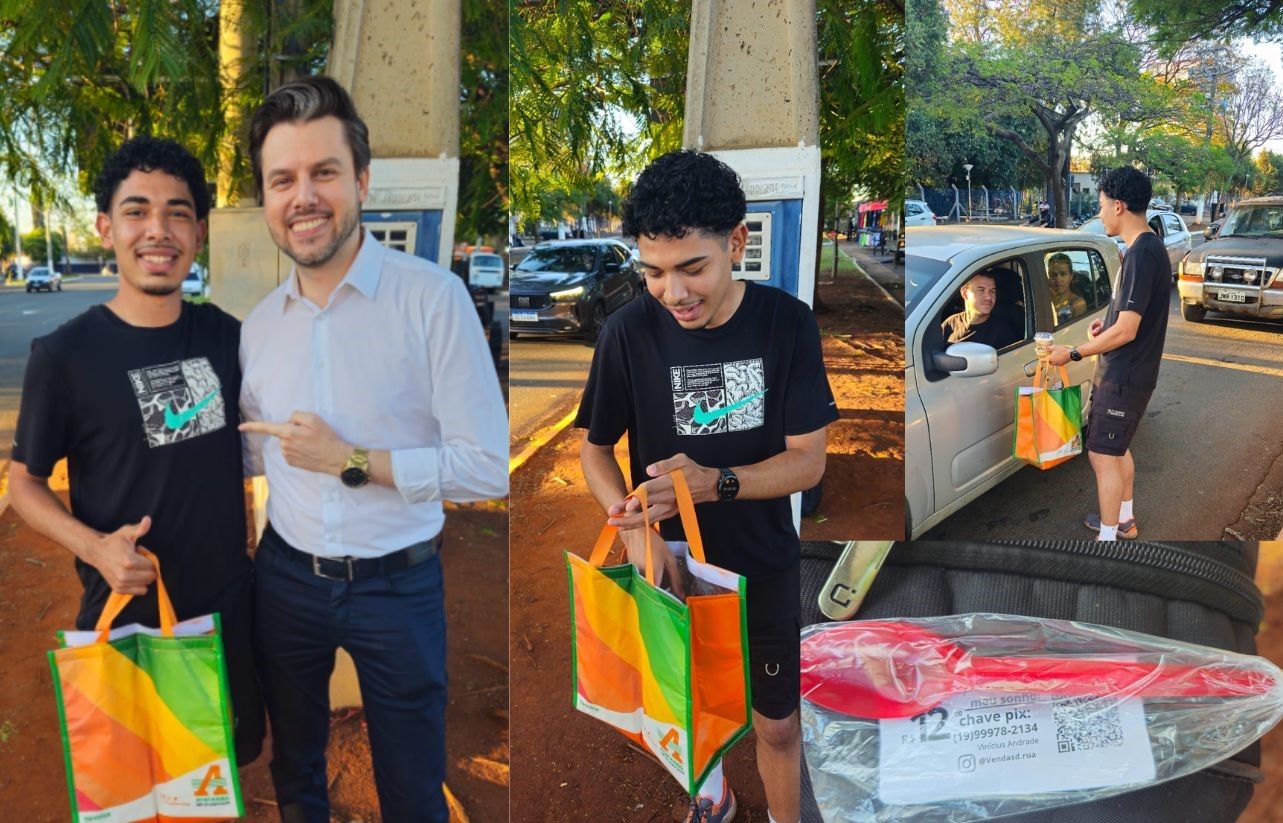 Jovem Inova em Americana: Venda de Doces no Semáforo com ‘Pix Confiança’