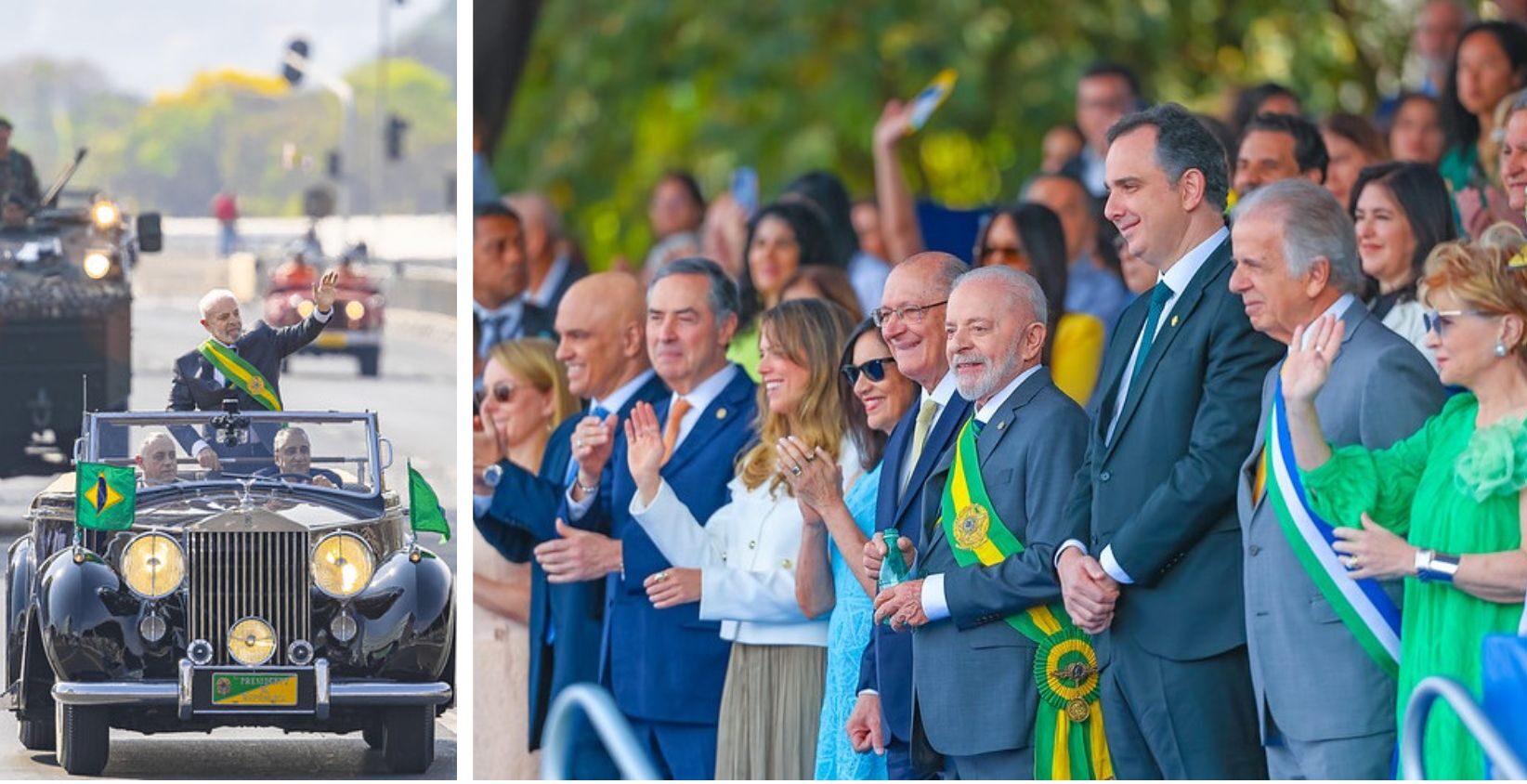 Com ausência de Janja e ao lado de Ministros do STF Lula participa do 07 de Setembro em Brasilia