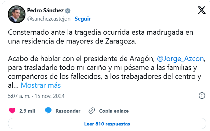 Zaragoza Incêndio em Lar de Idosos na Espanha Deixa 10 Mortos