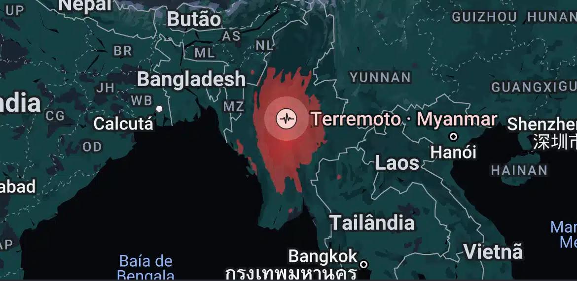 Terremoto de magnitude 7,7 atingiu a Ásia, nesta sexta-feira (28)