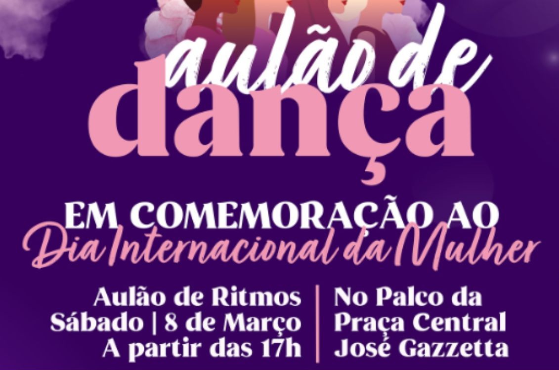 Prefeitura de Nova Odessa realiza ‘Aulão de Dança’ na Praça Central em homenagem ao Dia da Mulher 2025
