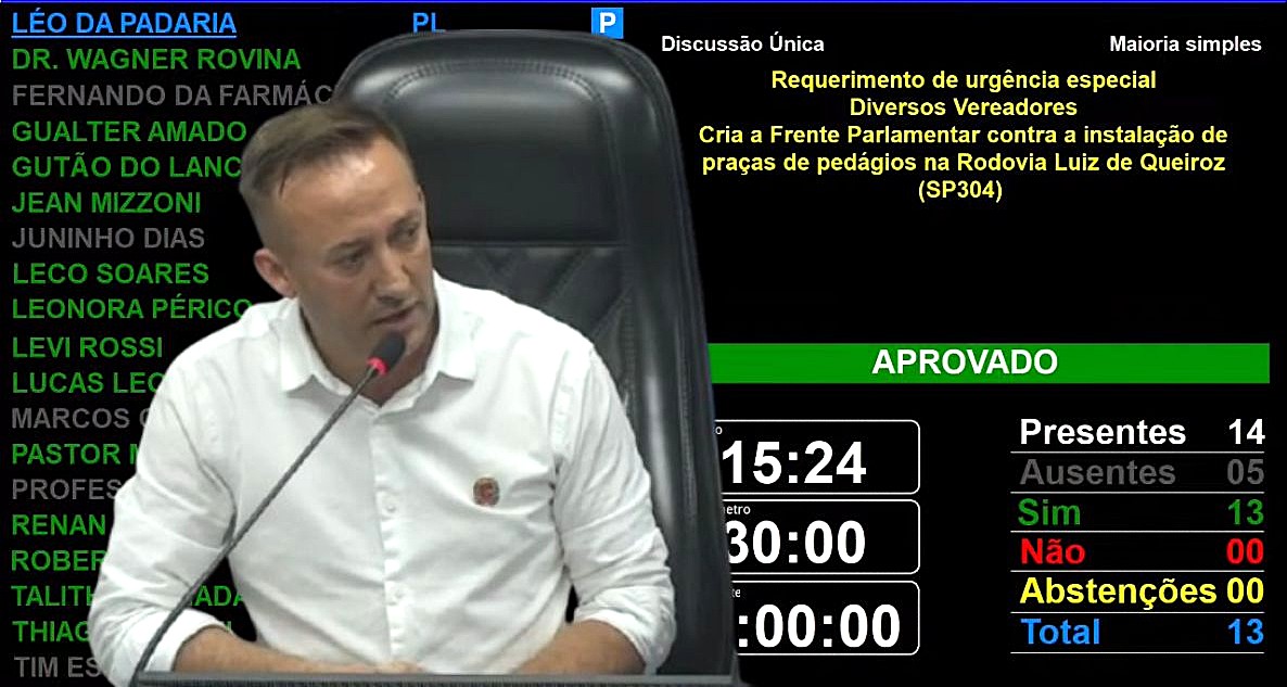 Vereadores de Americana se Preparam para Discussão e Votação de 11 Projetos em Sessão Ordináriana, Terça-feira (25)