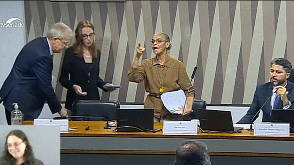 Reproducao-tv-senado-Marina-1024x576 Marina Silva bate boca com Senadores e abandonou a Comissão que trata da BR 319