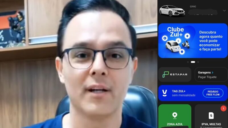 Vereador Thiago Brochi publica vídeo com tutorial para driblar sistema da Estapar e intensifica campanha contra empresa em Americana