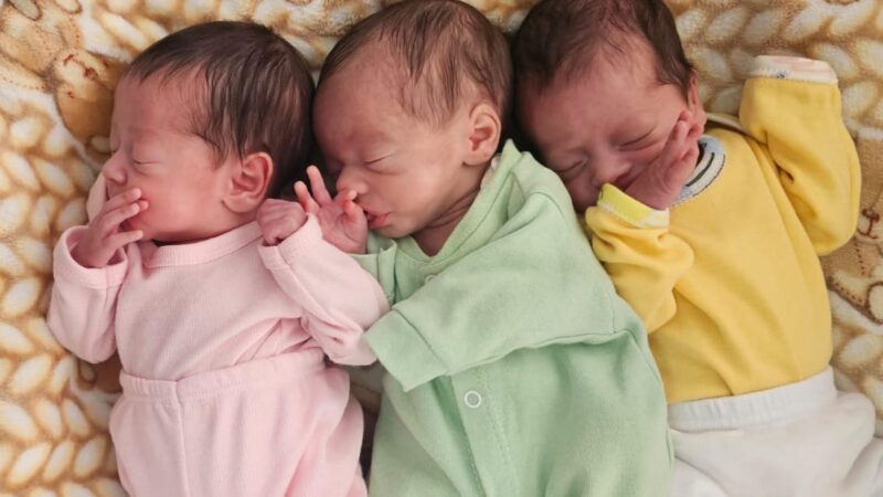 Trigêmeos recebem alta após 38 dias de internação em Americana