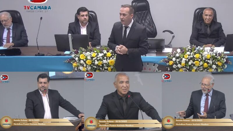 Câmara de Americana homenageia pastores protestantes com Medalha “Pastor Antônio Munhoz”