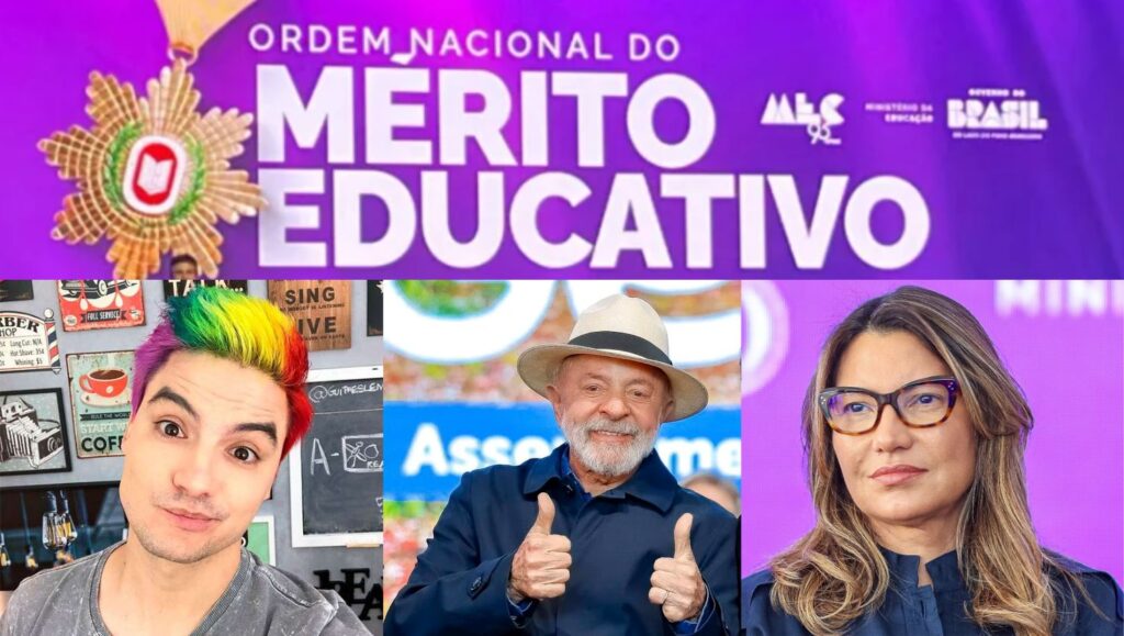 Merito-educativo-1024x579 Janja e Felipe Neto recebem honraria de Ordem Nacional do Mérito Educativo