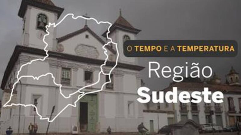 PREVISÃO DO TEMPO: Domingo (9) de muitas nuvens e pancadas de chuva no Sudeste