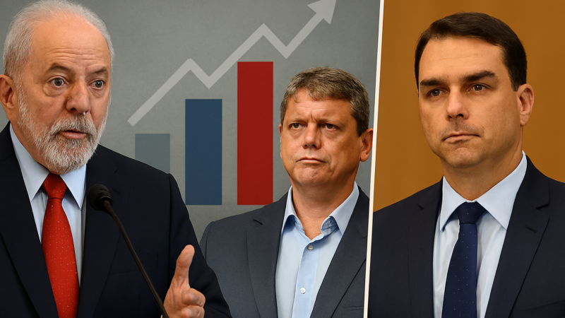 Paraná Pesquisas expõe fragilidade de Lula: presidente empata até com Flávio Bolsonaro