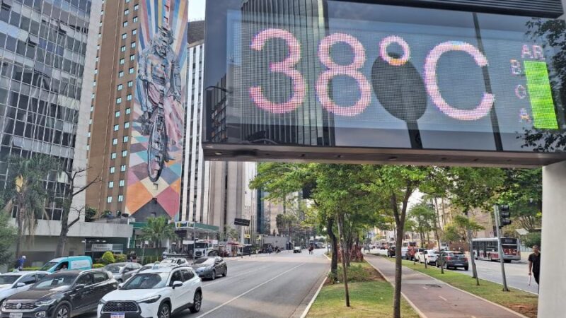 Americana registra sensação térmica de 43 °C em meio à onda de calor