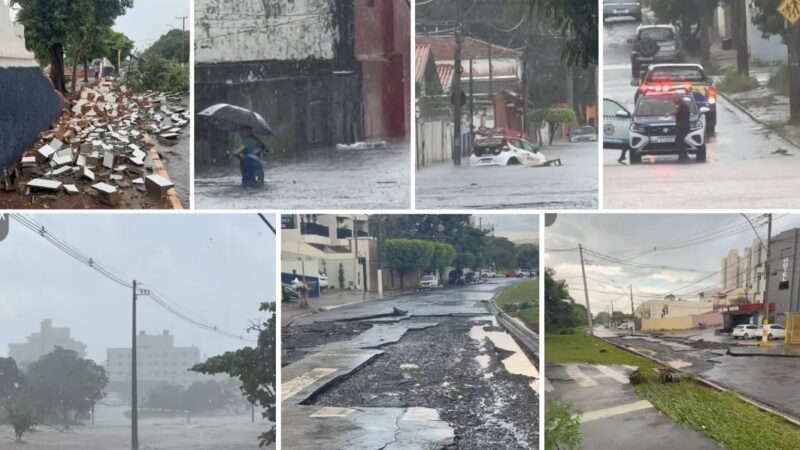 Chuva intensa causa estragos em diversos pontos de Americana