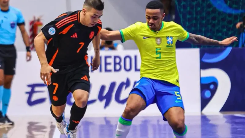 Copa América de Futsal: Brasil empata com Colômbia em estreia difícil