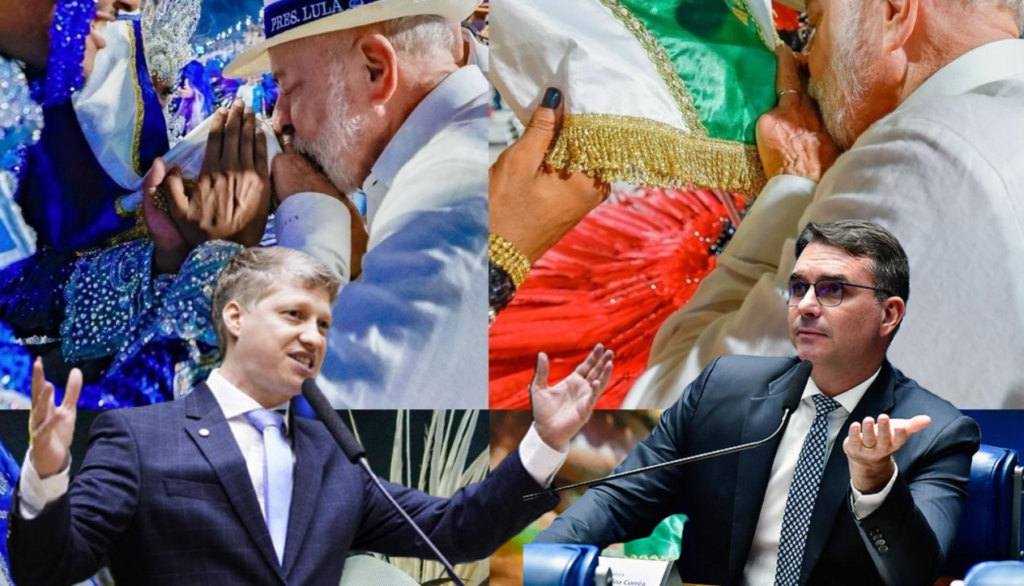 Van-Haten-e-Flavio-1024x586 Flávio Bolsonaro e Partido Novo prometem acionar TSE contra desfile pró-Lula na Sapucaí