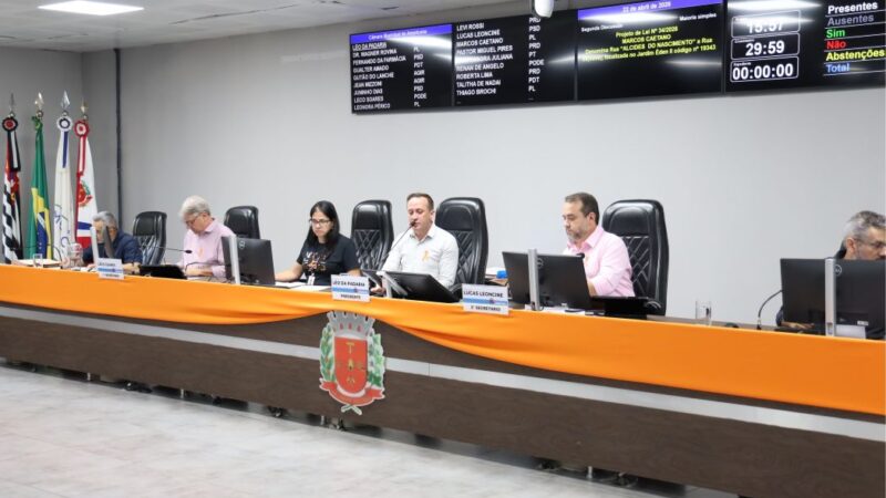 Vereadores de Americana aprovam 42 proposituras em sessão ordinária