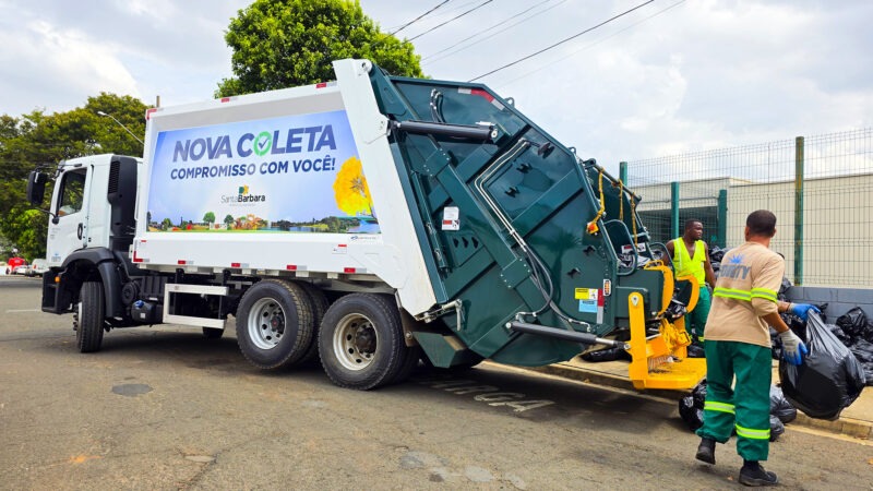 Prefeitura de Santa Barbara d’Oeste intensifica coleta de lixo no início de nova etapa do serviço