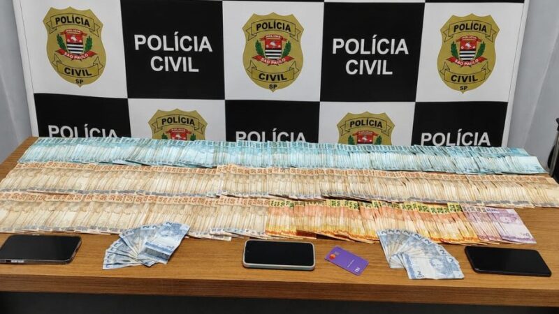 Operação contra agiotagem prende cinco pessoas e apreende R$ 32 mil em Araçatuba e São José do Rio Preto