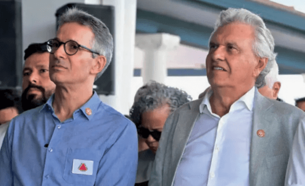 Zema-e-Caiado-1024x625 Caiado preserva relação com Flávio; Zema vai ao ataque