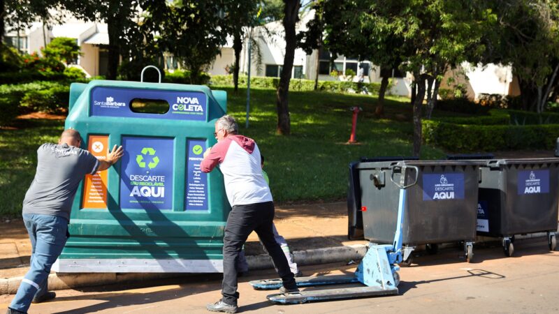 Prefeitura instala iglus para coleta seletiva em Santa Bárbara d’Oeste