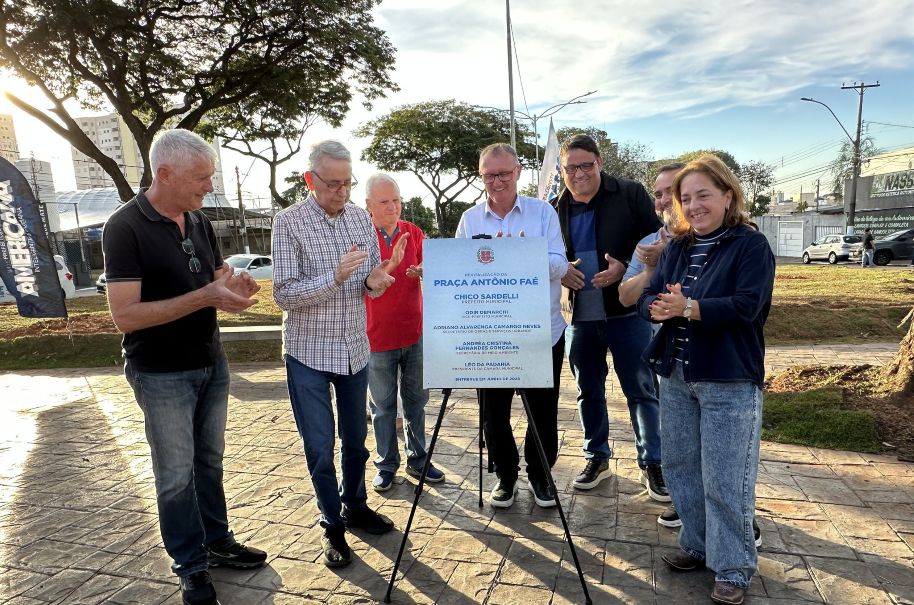 Inauguracao-praca-FAE Americana investe R$ 700 mil na revitalização da Praça Antônio Faé